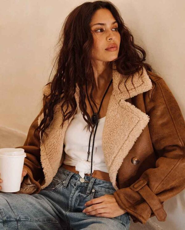 Shearling Trim Jacket